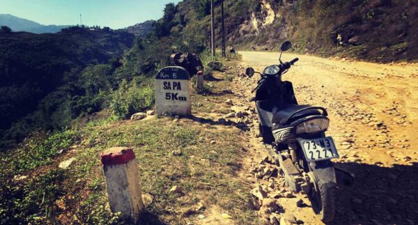 サパでバイクでツーリング