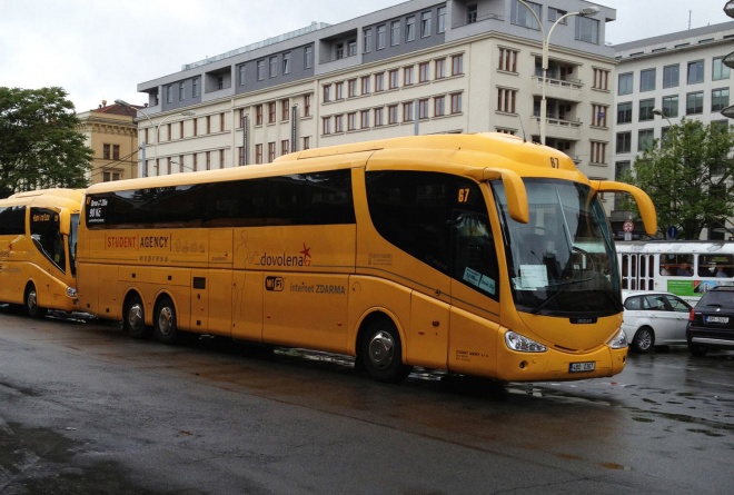 チェコ南部の快適バス「STUDENT AGENCY」でテルチからブルノへ