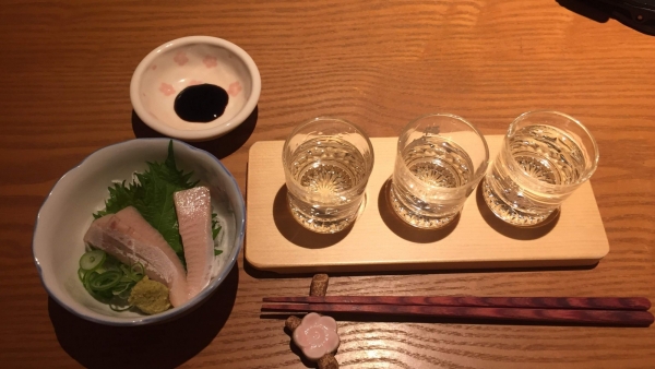 高知の地酒飲み比べ