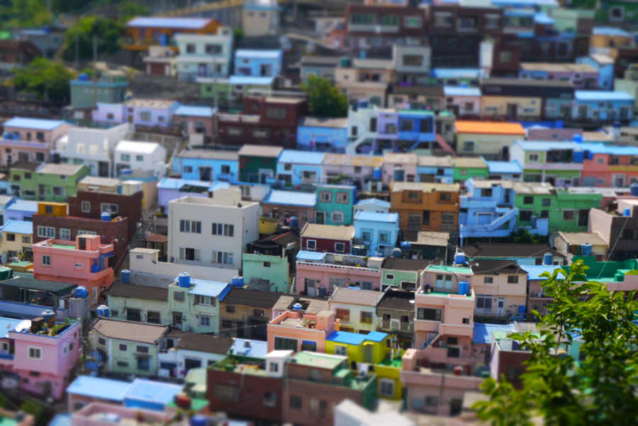 韓国釜山　甘川文化村