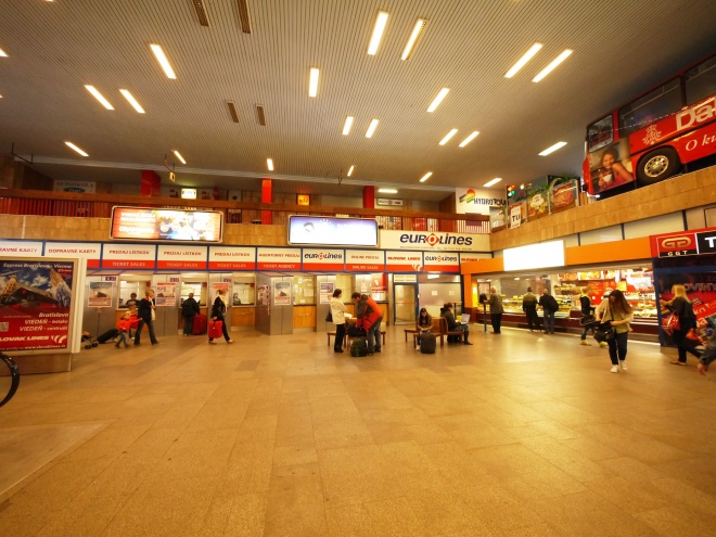 ブラチスラヴァのバスターミナル